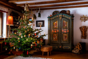 Christmas like in the old days, idyllic parlor Christmas like in the old days, idyllic parlor